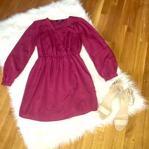 LuLu’s burgundy wrap dress
